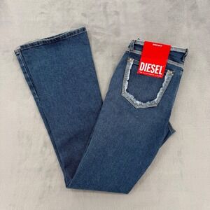 Diesel 1969 D-Ebbey Bootcut Flare Jeans Slim Fit Low Waist  Bohemian Women's  27